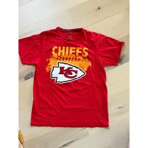 Vintage Y2K Chiefs T shirt Kansas City NFL Football Red Size Medium